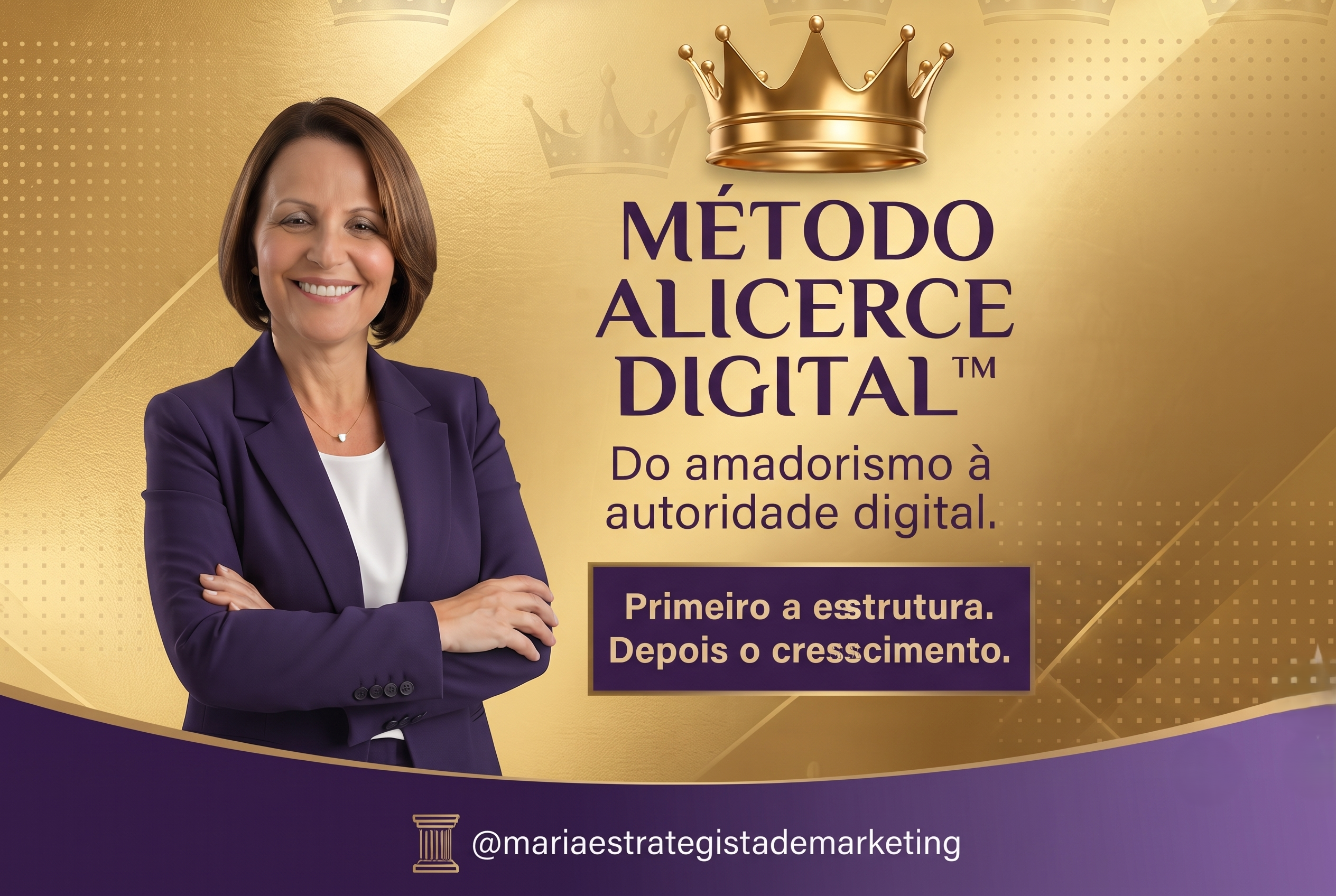 Maria estrategista, criadora do Método Alicerce Digital